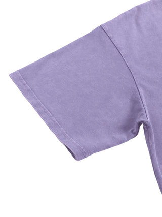 Close-up of snow-wash 250 GSM heavyweight cotton fabric texture – detail 6