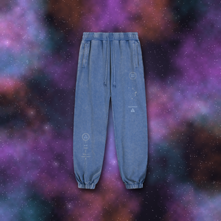 Aquarius Zodiac Joggers – Snow Wash Heavyweight Sweatpants