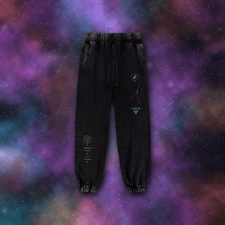 Cancer zodiac joggers on deep-space background