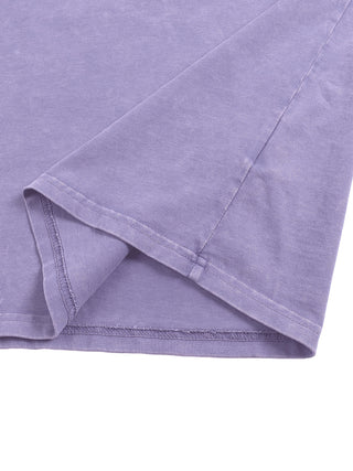 Close-up of snow-wash 250 GSM heavyweight cotton fabric texture – detail 4