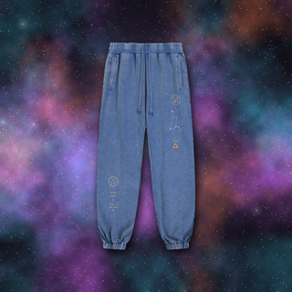 Leo Zodiac Joggers – Snow Wash Heavyweight Sweatpants