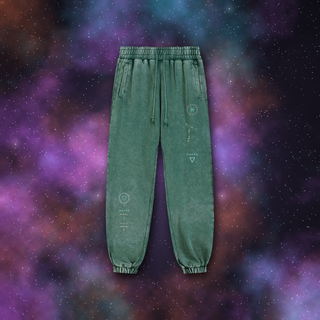 Pisces Zodiac Joggers – Snow Wash Heavyweight Sweatpants