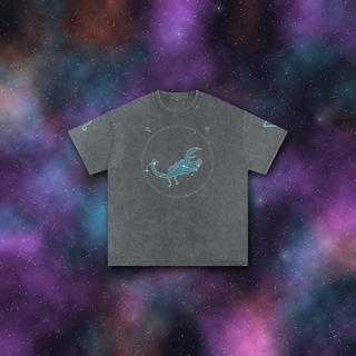 Scorpio Zodiac Oversized T-Shirt – Snow Wash Heavyweight Cotton