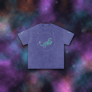 Scorpio Zodiac Oversized T-Shirt – Snow Wash Heavyweight Cotton